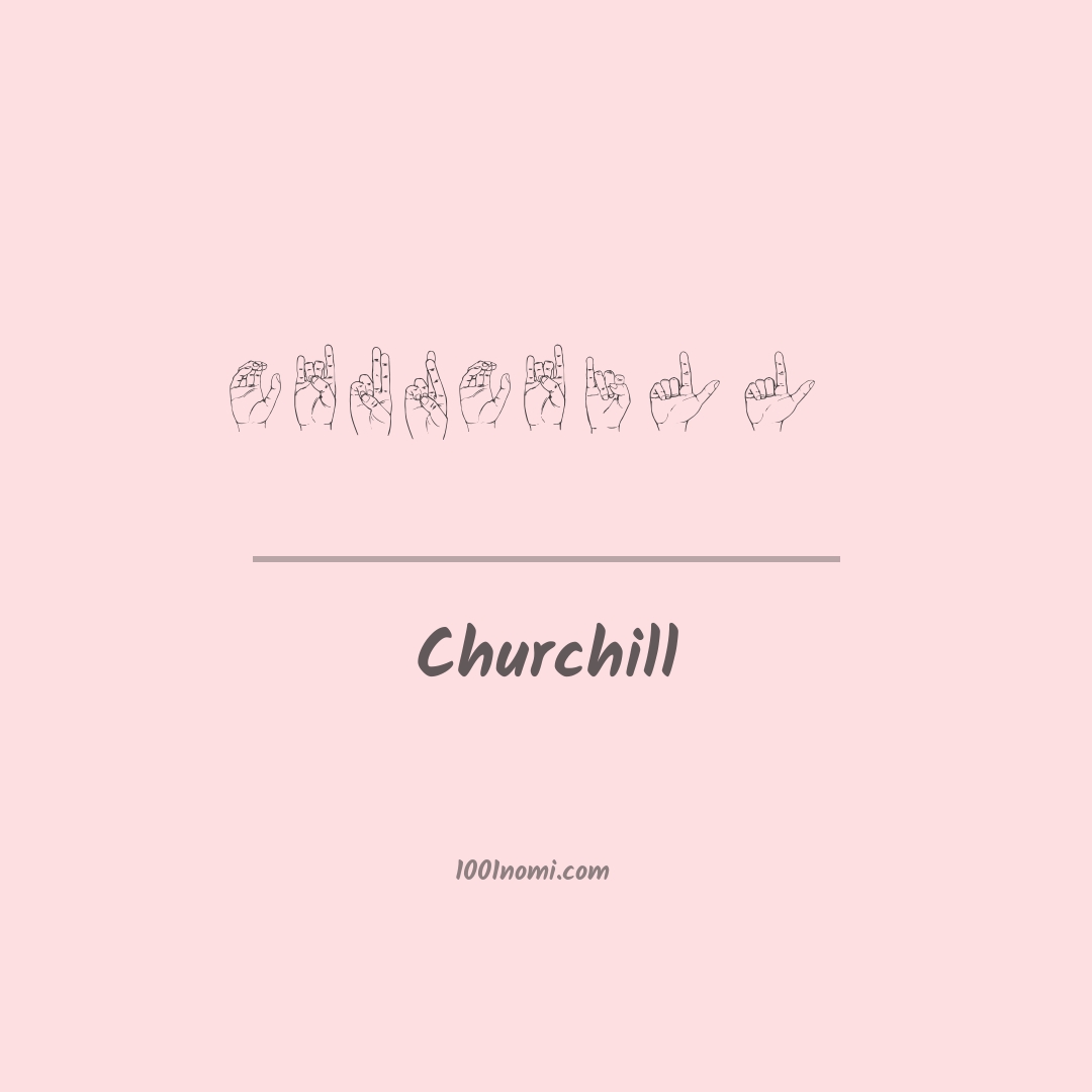 Churchill nella lingua dei segni