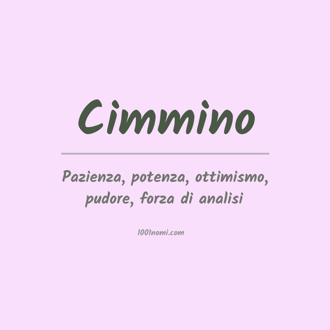 Significato del nome Cimmino