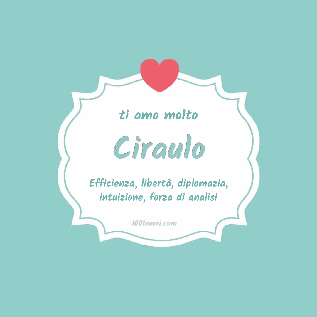 ti amo molto Ciraulo Ti amo molto Ciraulo