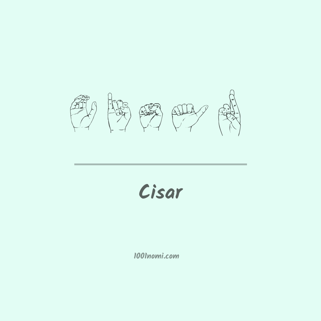 Cisar nella lingua dei segni