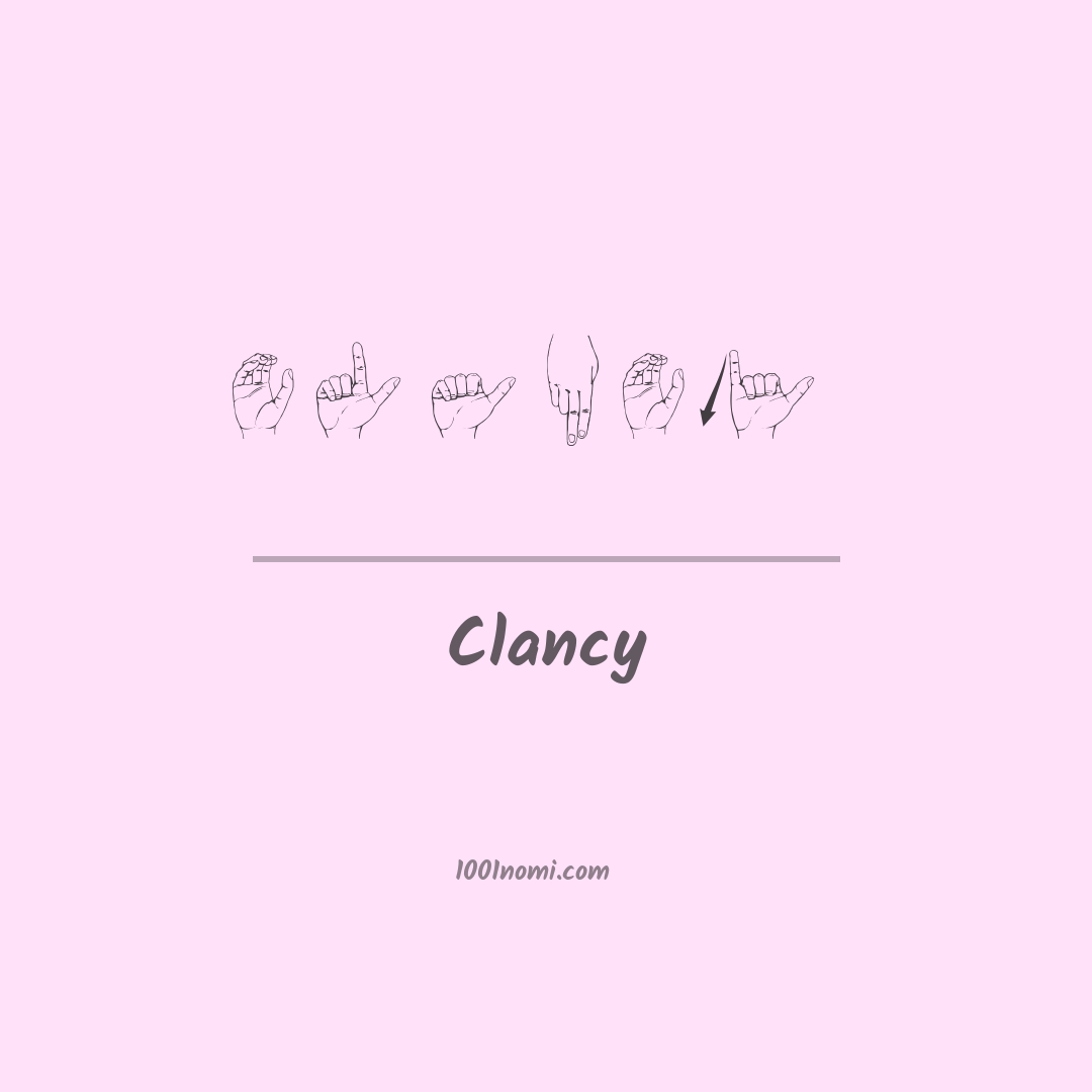 Clancy nella lingua dei segni
