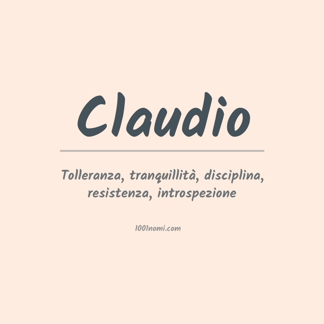 Significato del nome Claudio