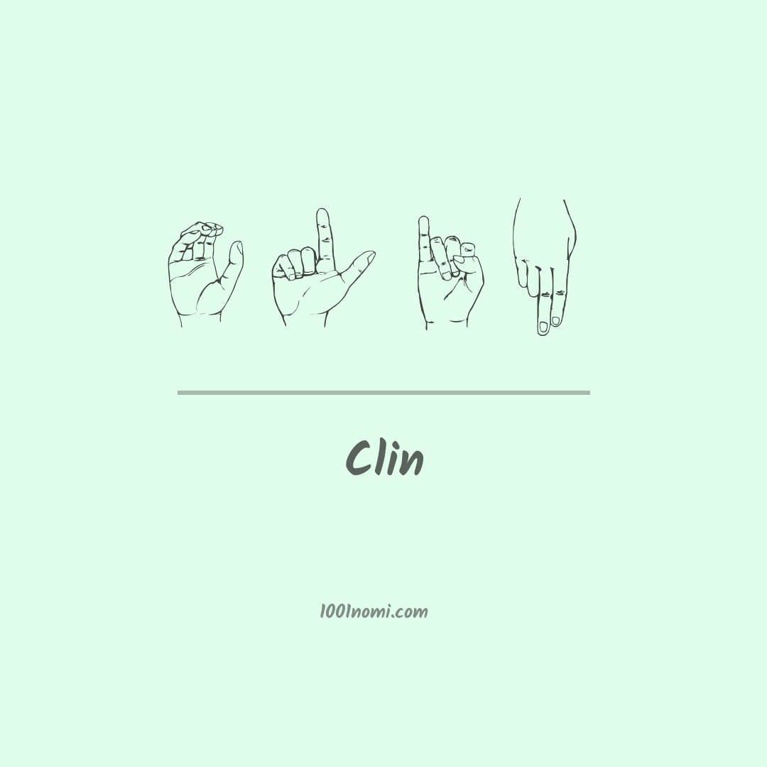 Clin nella lingua dei segni