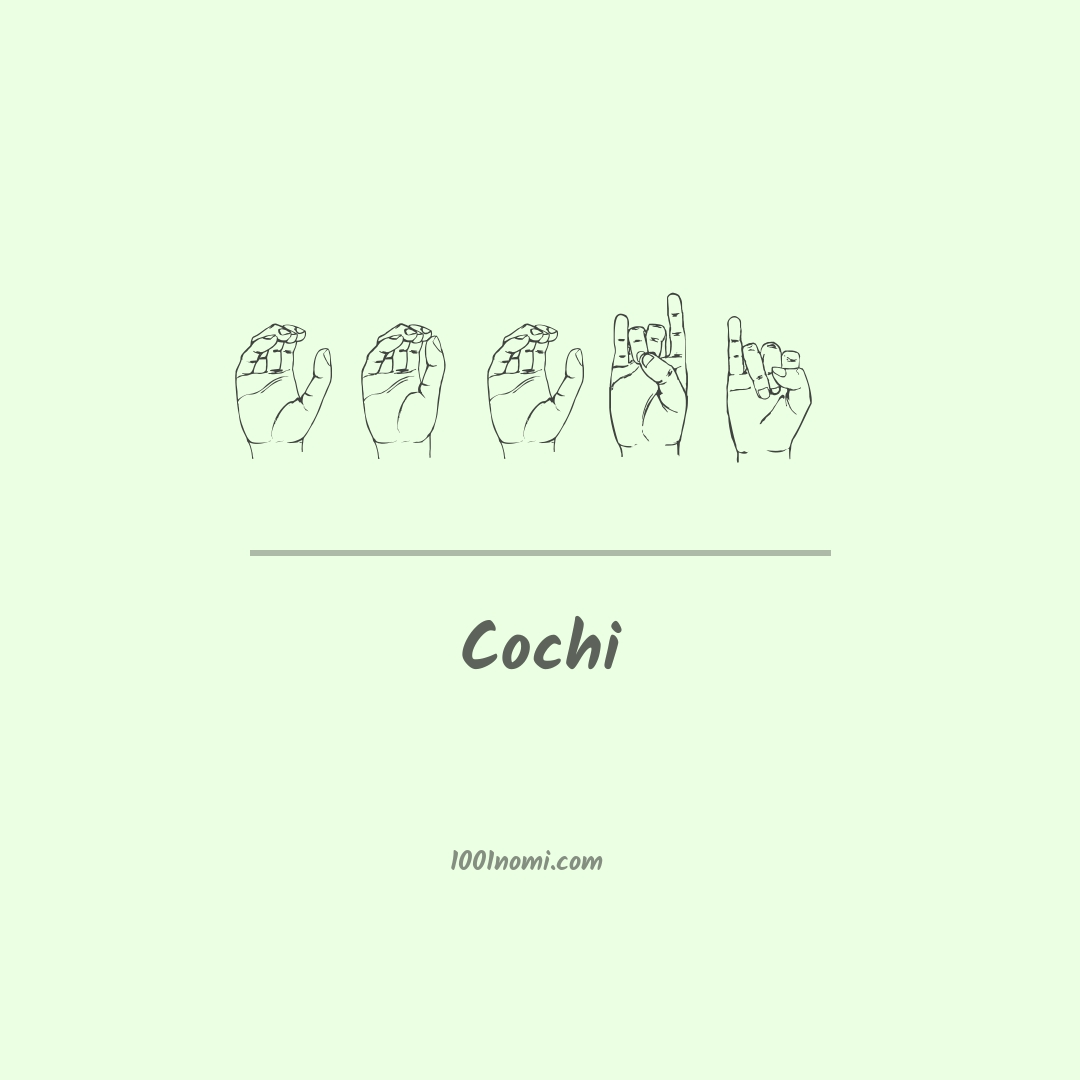 Cochi nella lingua dei segni Cochi nella lingua dei segni