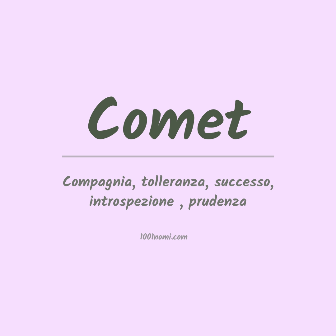 Significato del nome Comet Significato del nome Comet