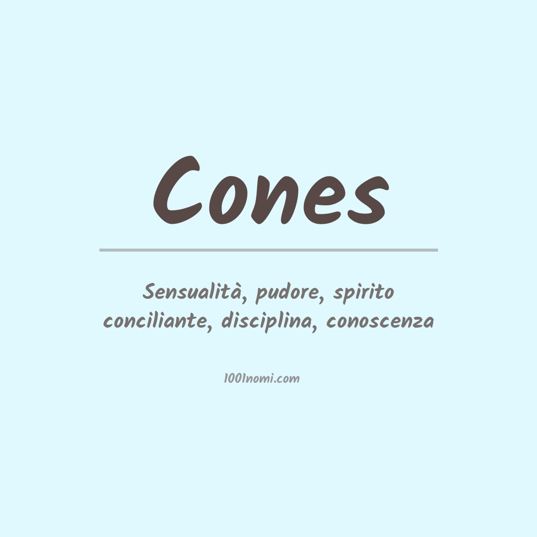 Significato del nome Cones