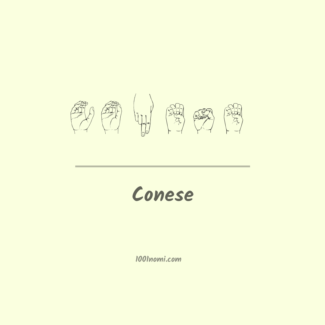 Conese nella lingua dei segni