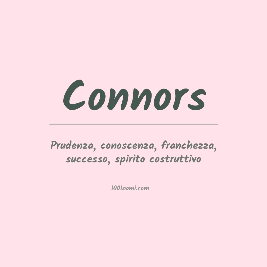 Significato del nome Connors