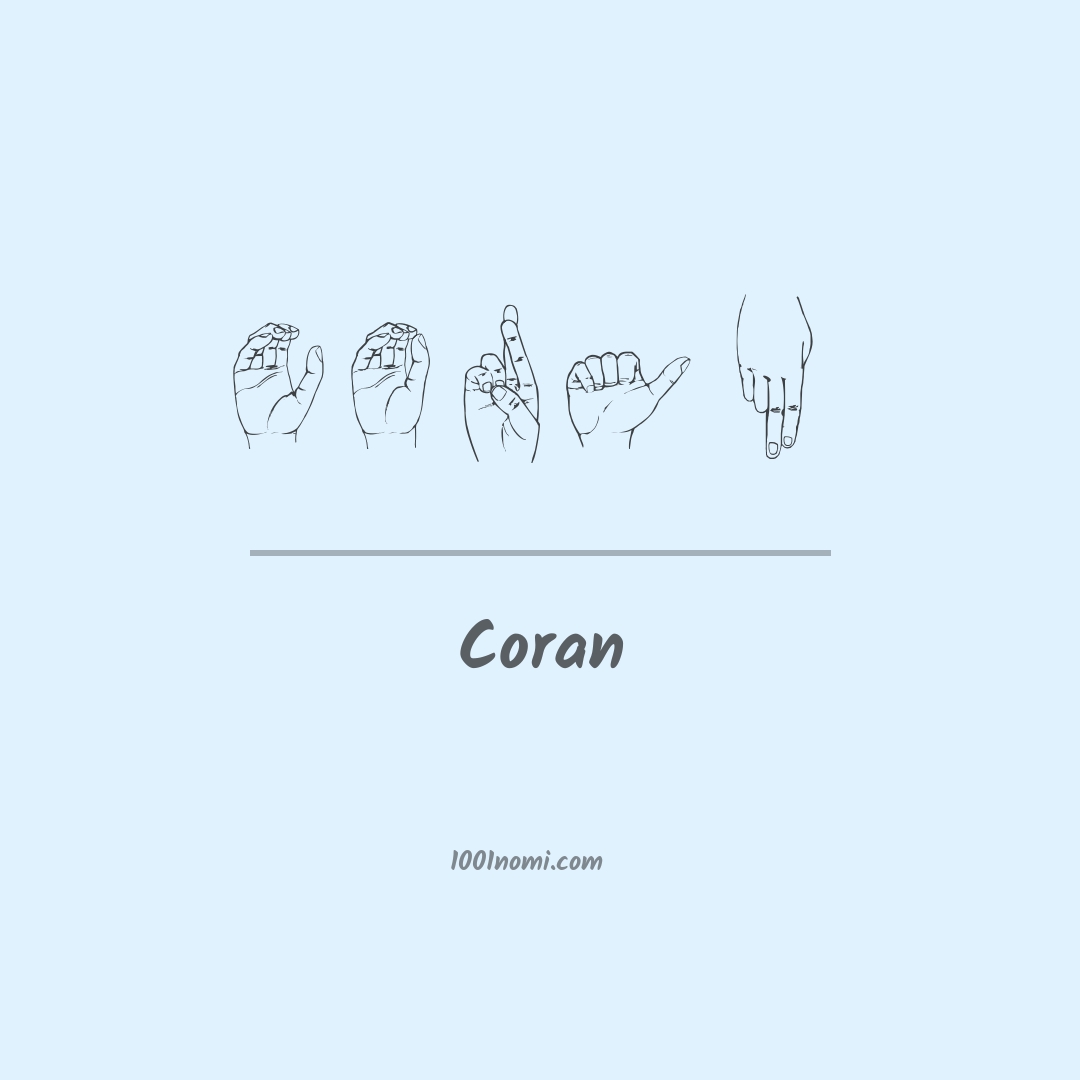 Coran nella lingua dei segni