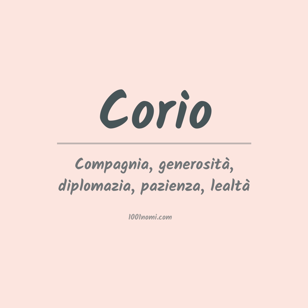 Significato del nome Corio