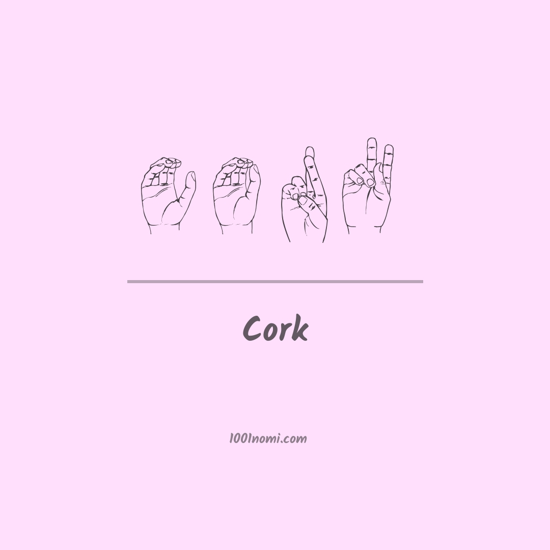 Cork nella lingua dei segni