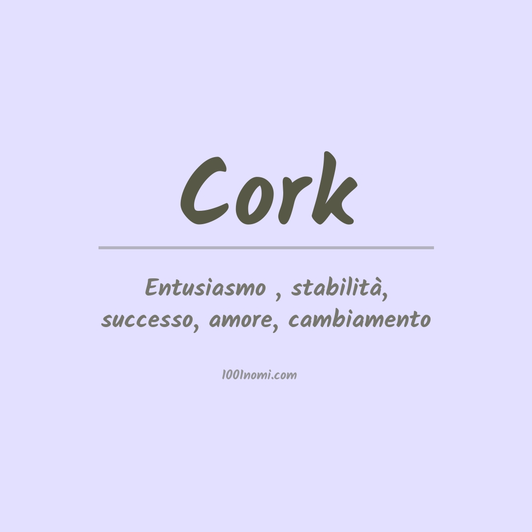 Significato del nome Cork