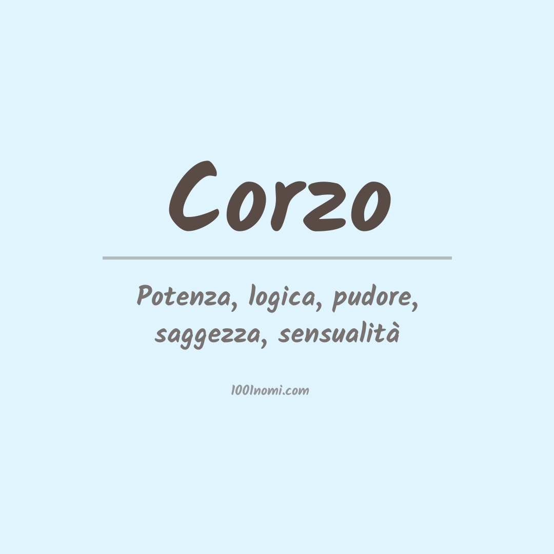 Significato del nome Corzo