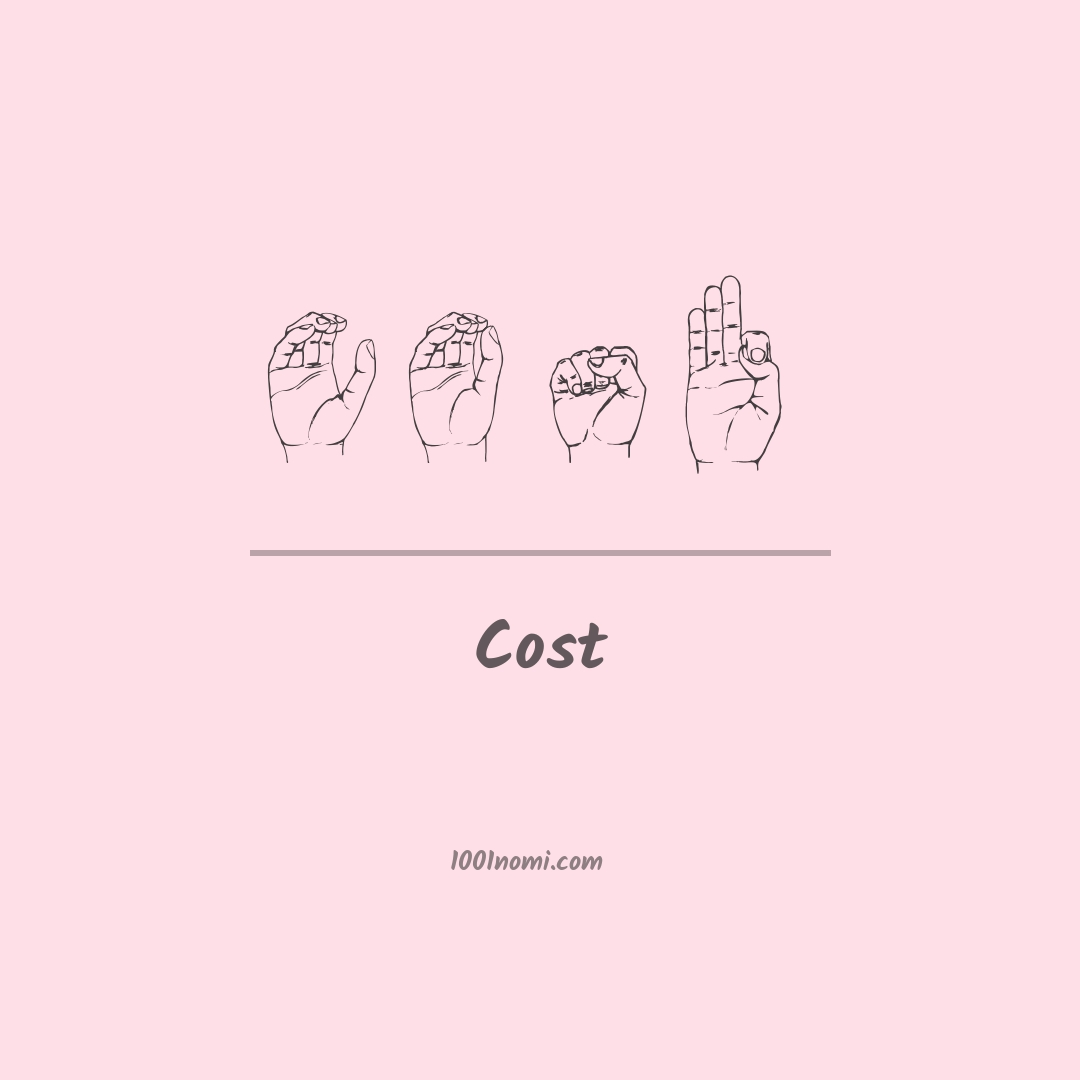 Cost nella lingua dei segni