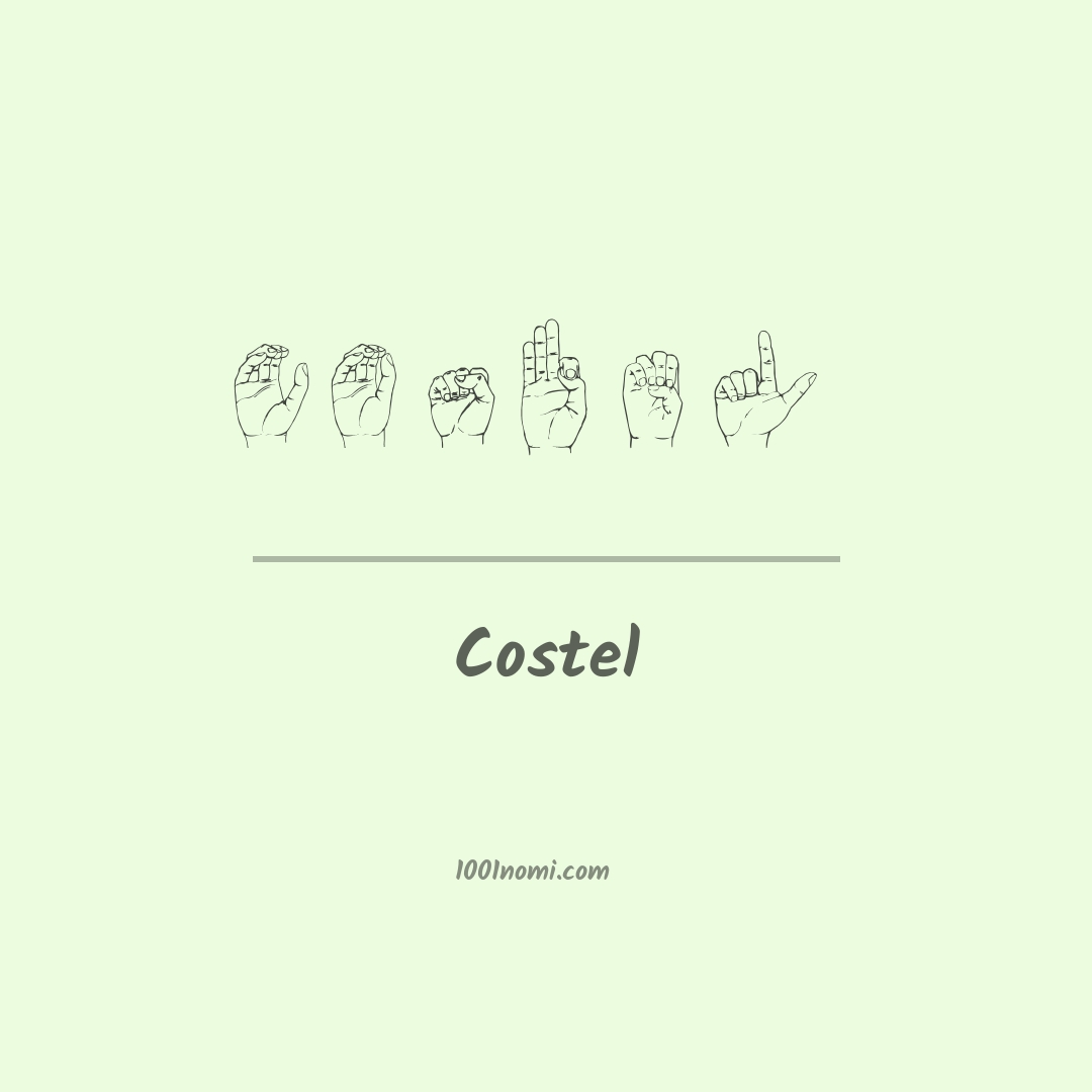 Costel nella lingua dei segni