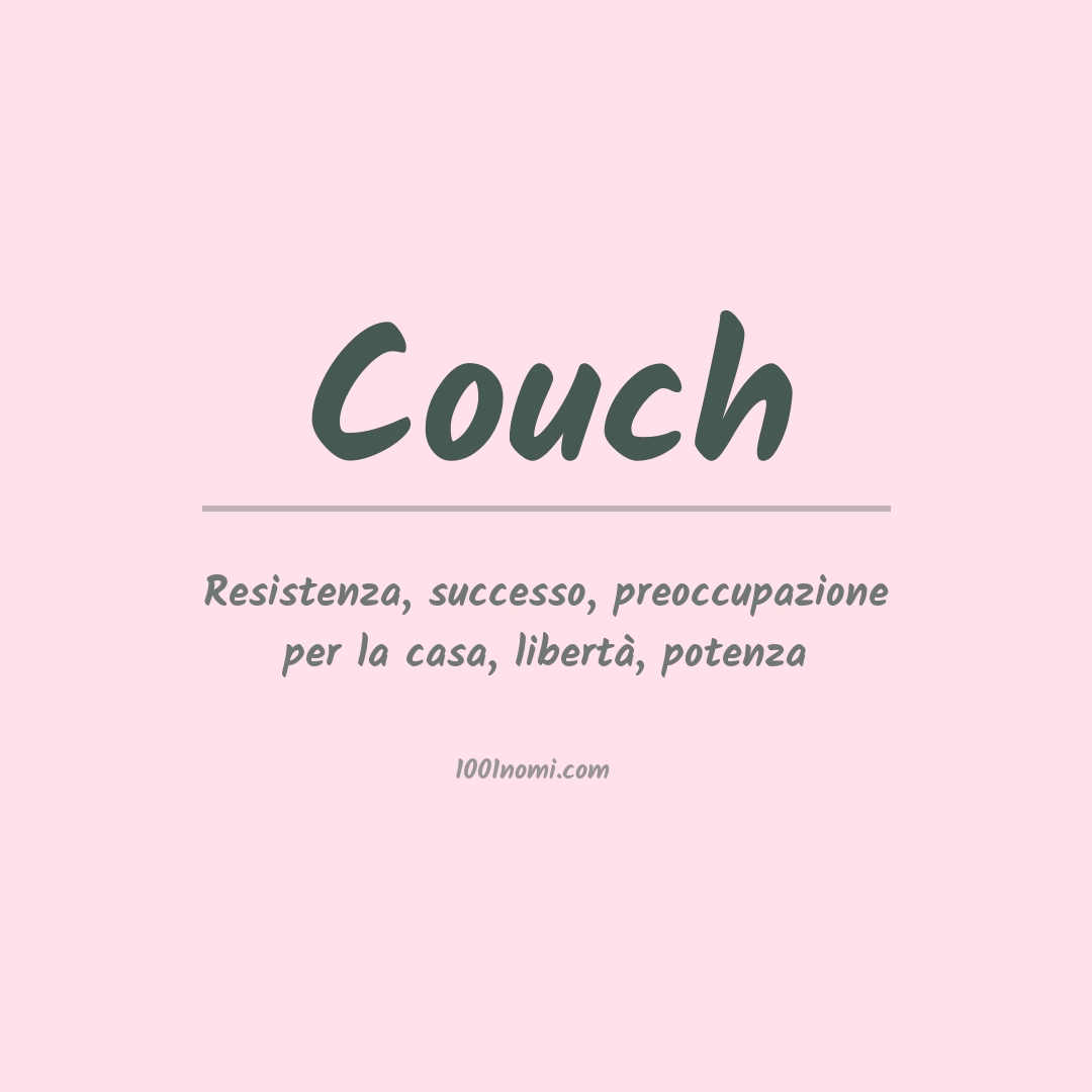 Significato del nome Couch