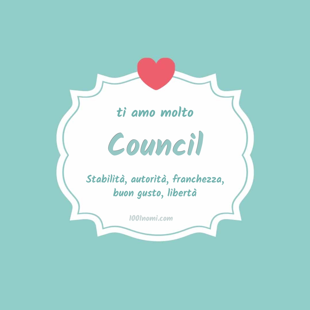 Ti amo molto Council