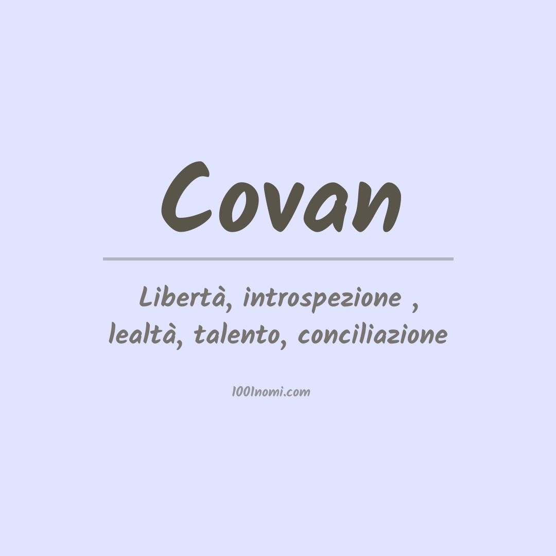 Significato del nome Covan