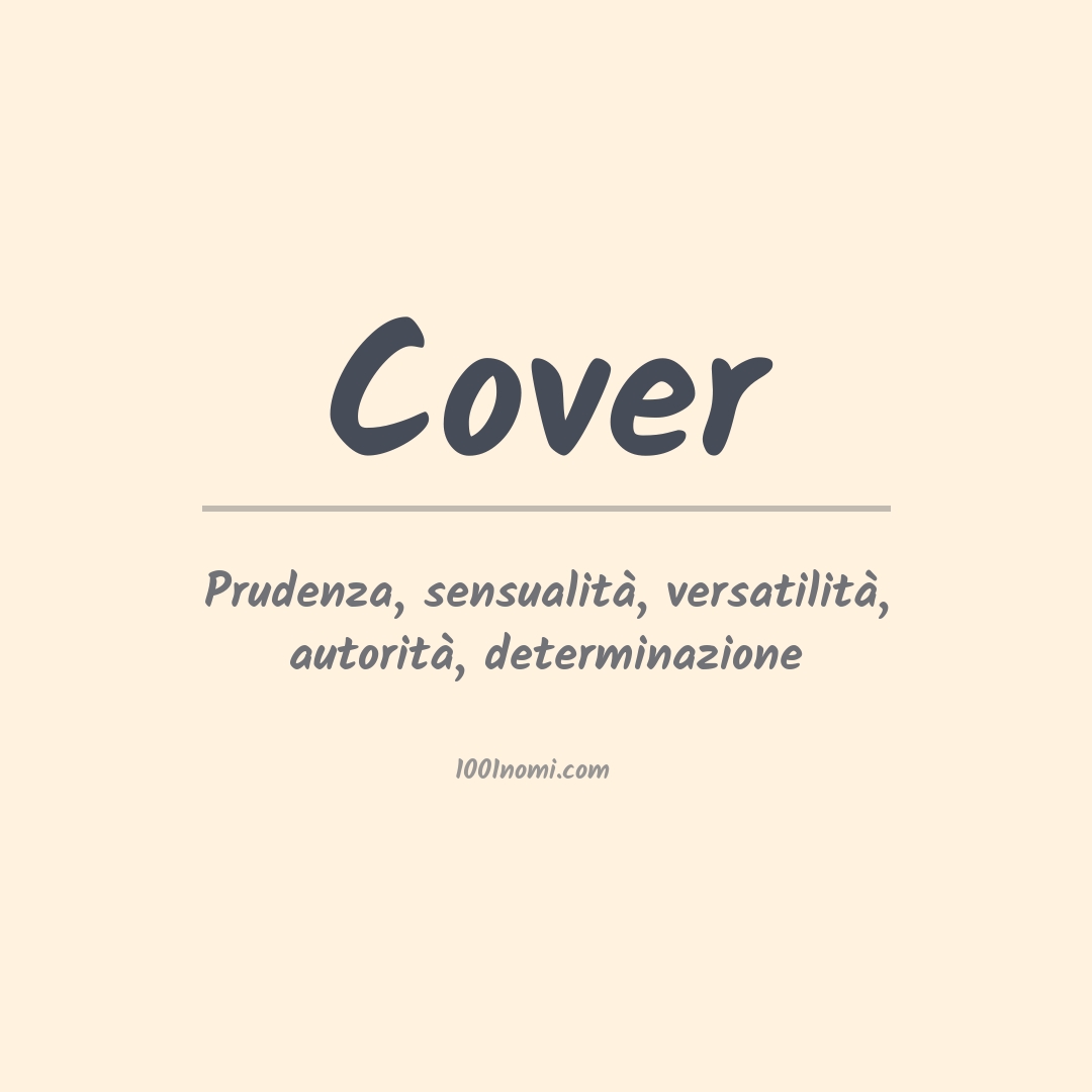 Significato del nome Cover