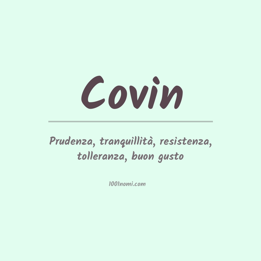 Significato del nome Covin