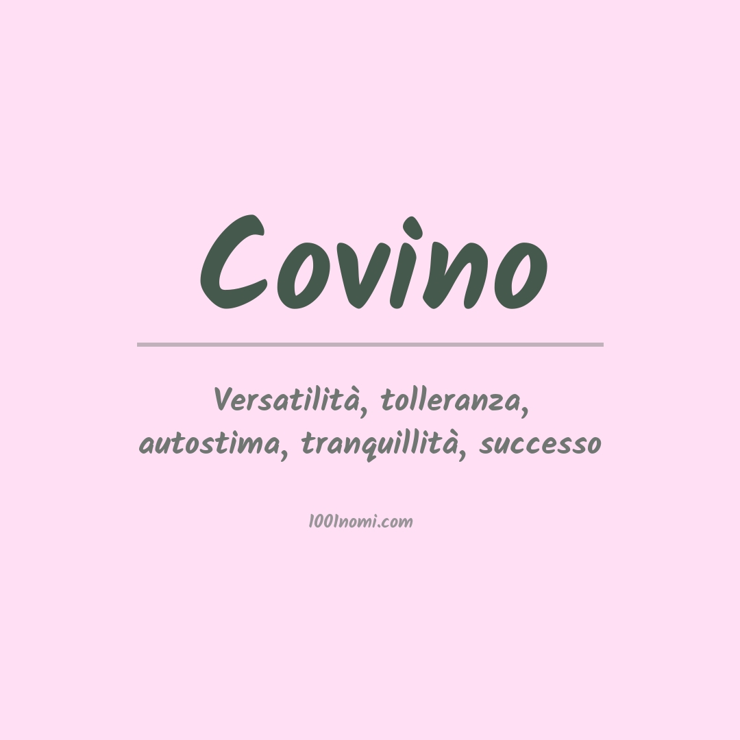 Significato del nome Covino