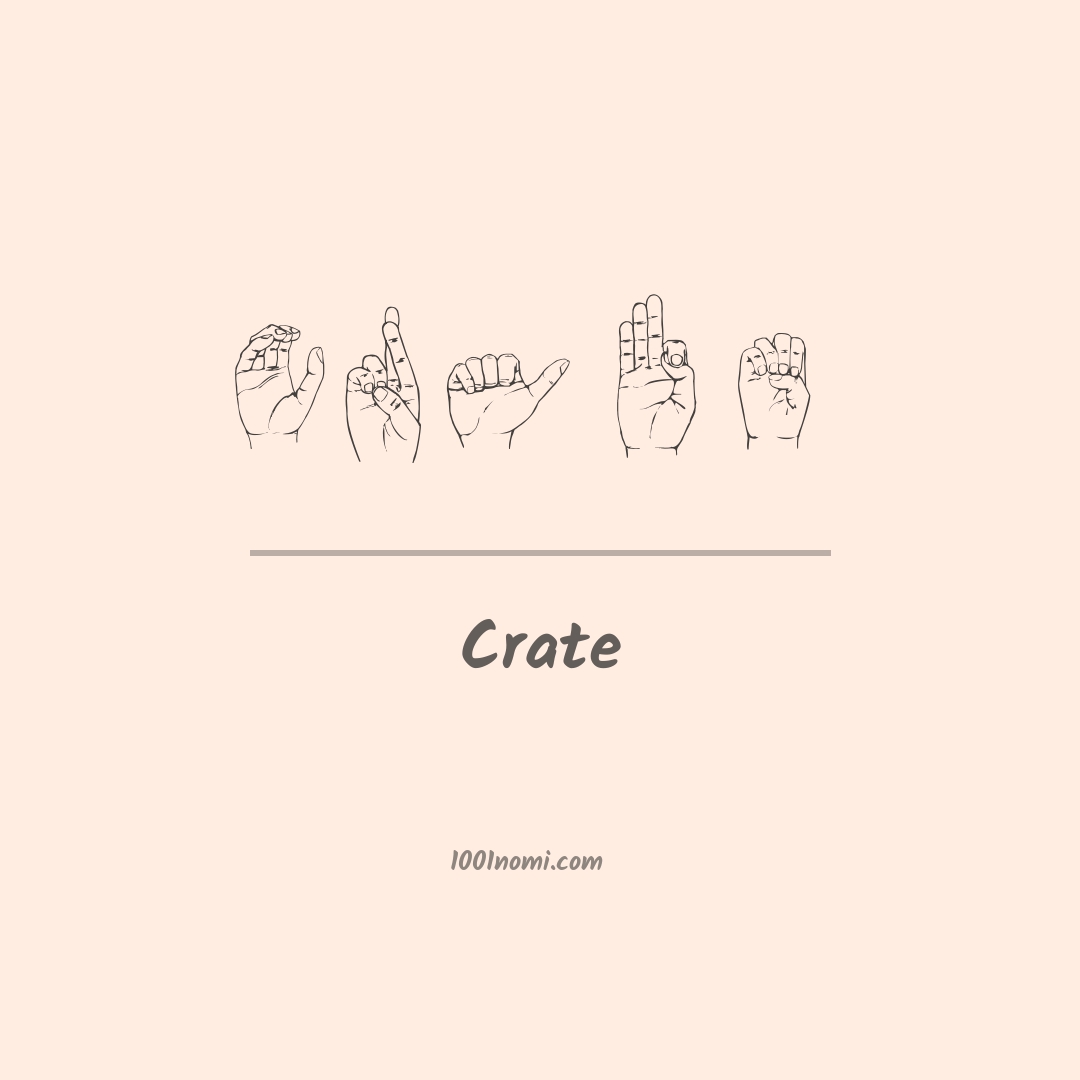 Crate nella lingua dei segni