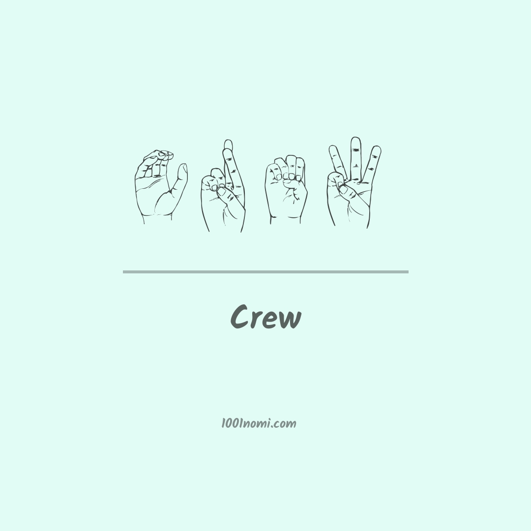 Crew nella lingua dei segni