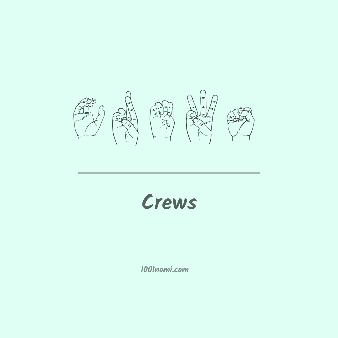 Crews nella lingua dei segni