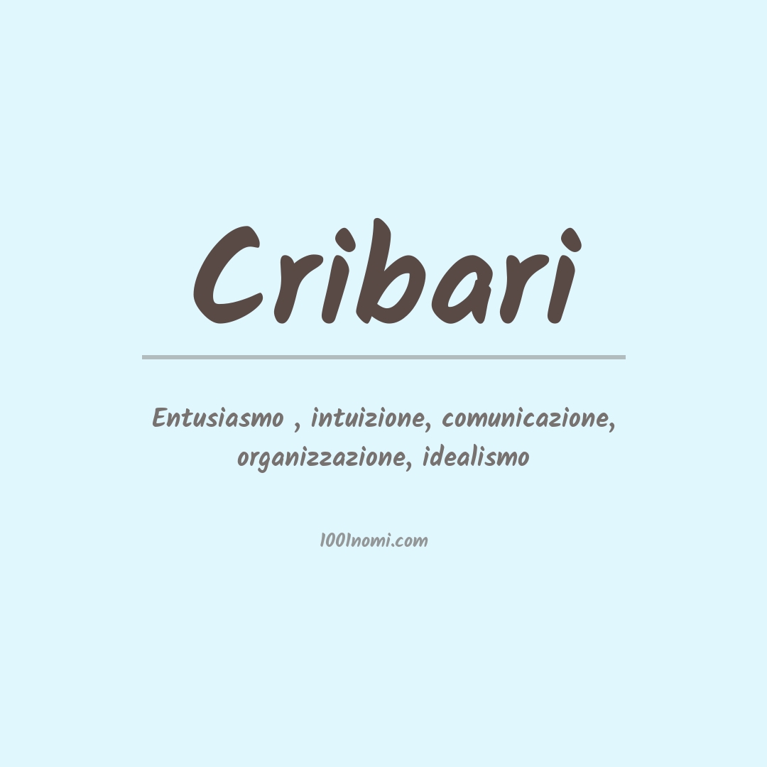 Significato del nome Cribari