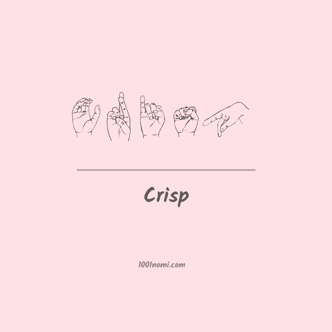 Crisp nella lingua dei segni