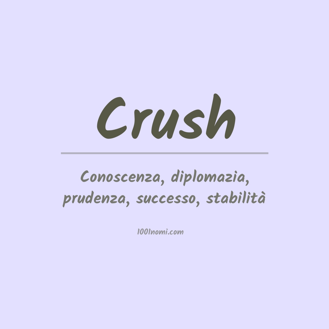 Significato del nome Crush