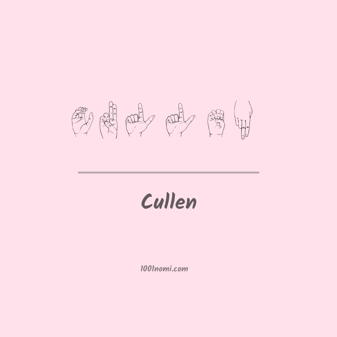 Cullen nella lingua dei segni