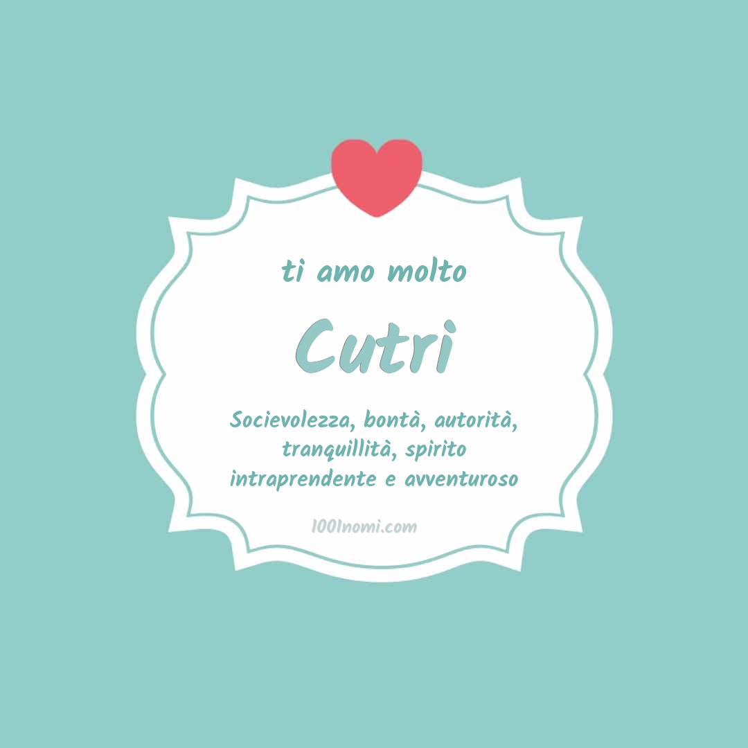 ti amo molto Cutri Ti amo molto Cutri