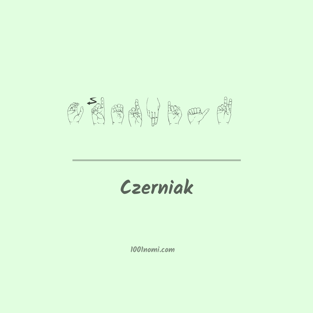 Czerniak nella lingua dei segni