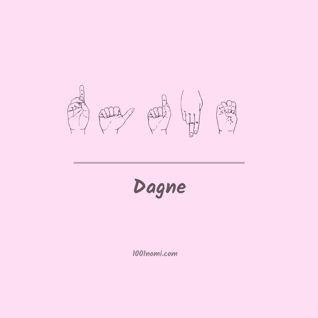 Dagne nella lingua dei segni