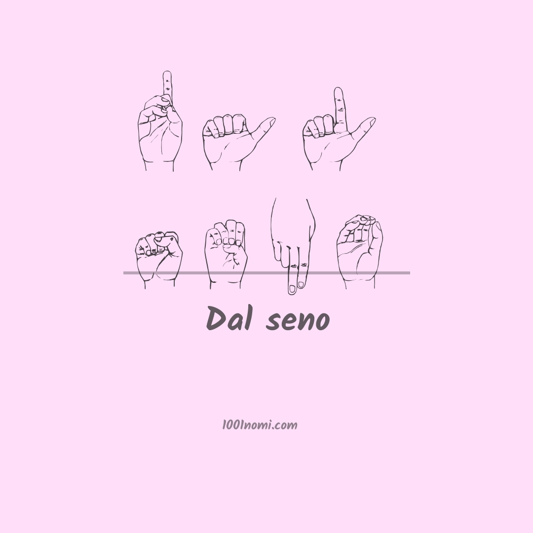 Dal seno nella lingua dei segni