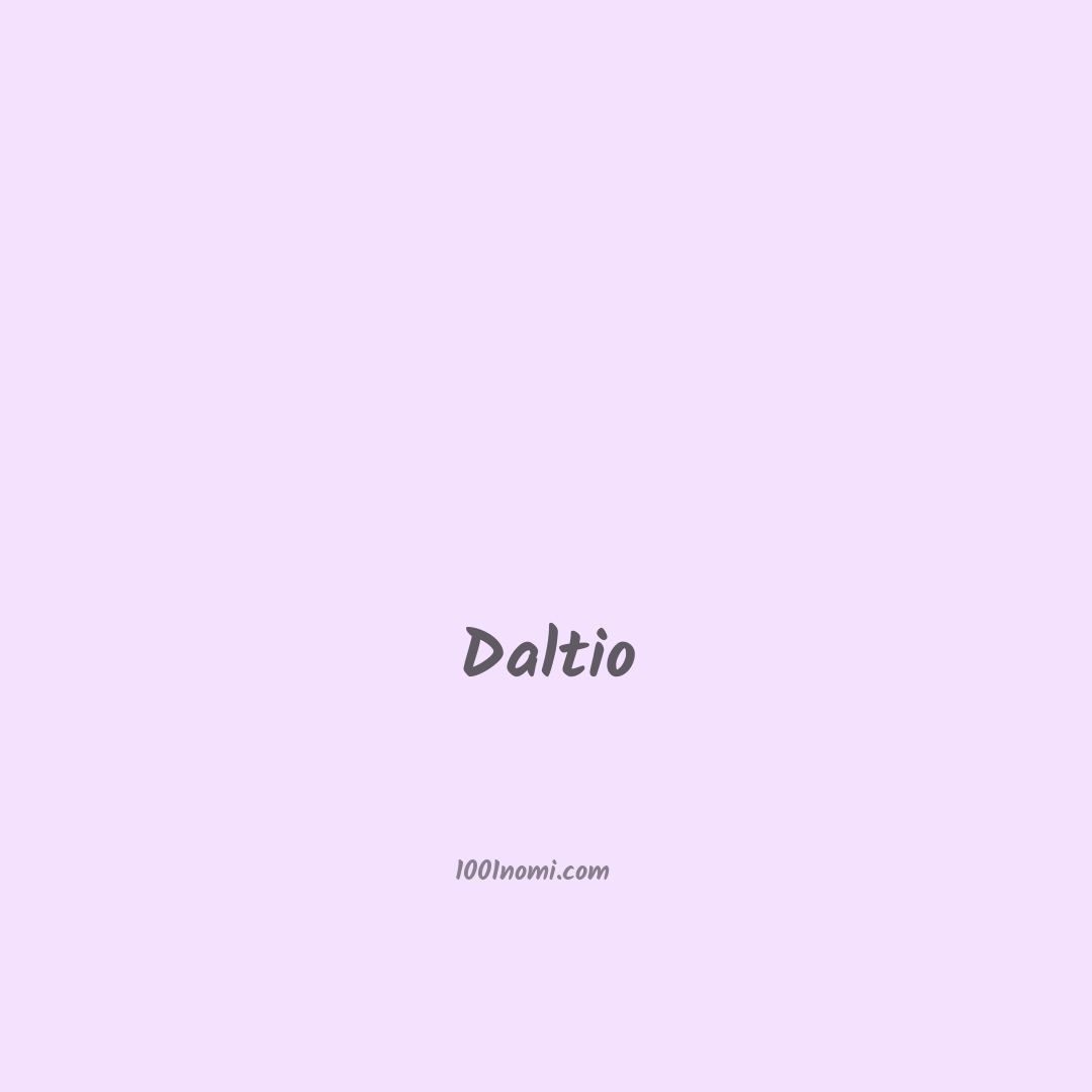 Daltio in cinese