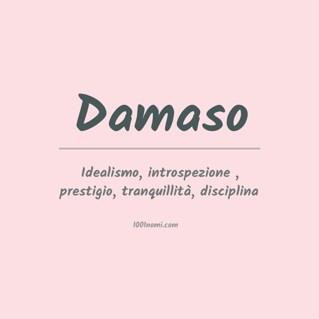 Significato del nome Damaso