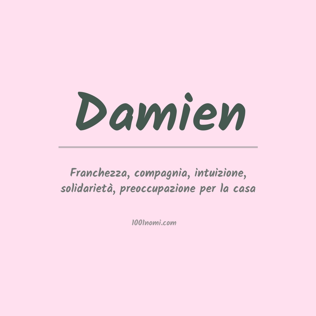 Significato del nome Damien
