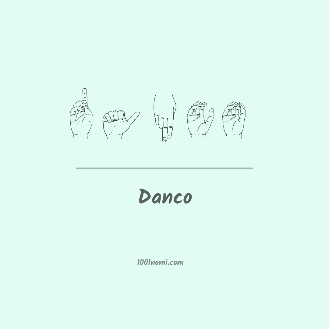 Danco nella lingua dei segni