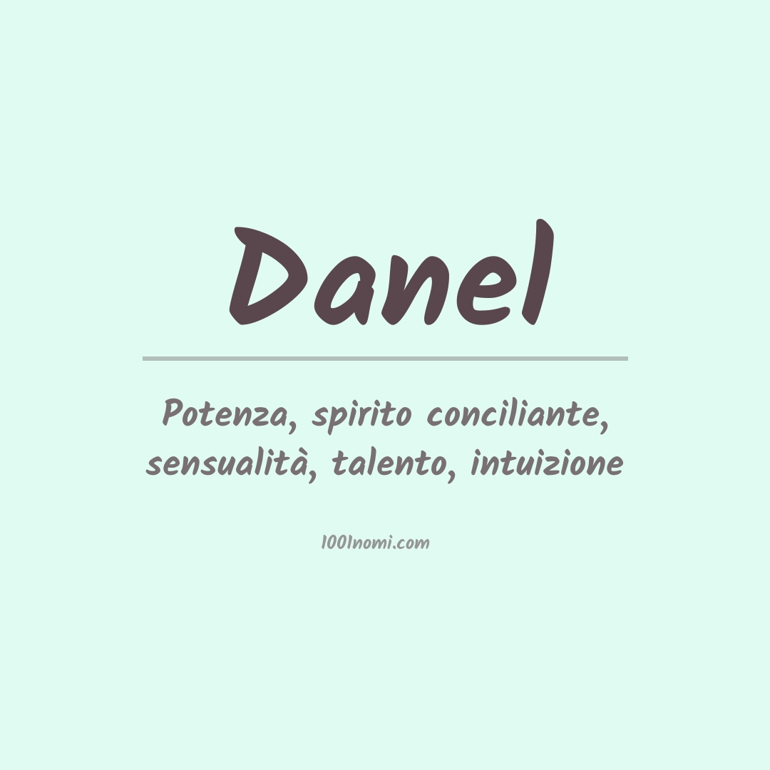 Significato del nome Danel