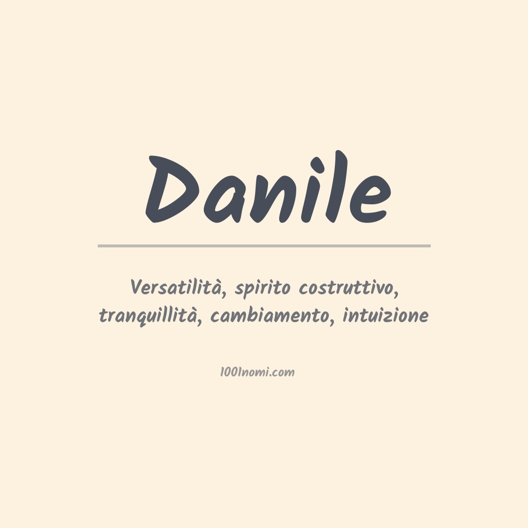 Significato del nome Danile