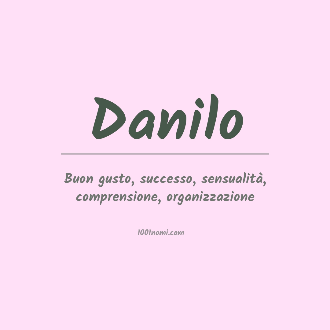 Significato del nome Danilo