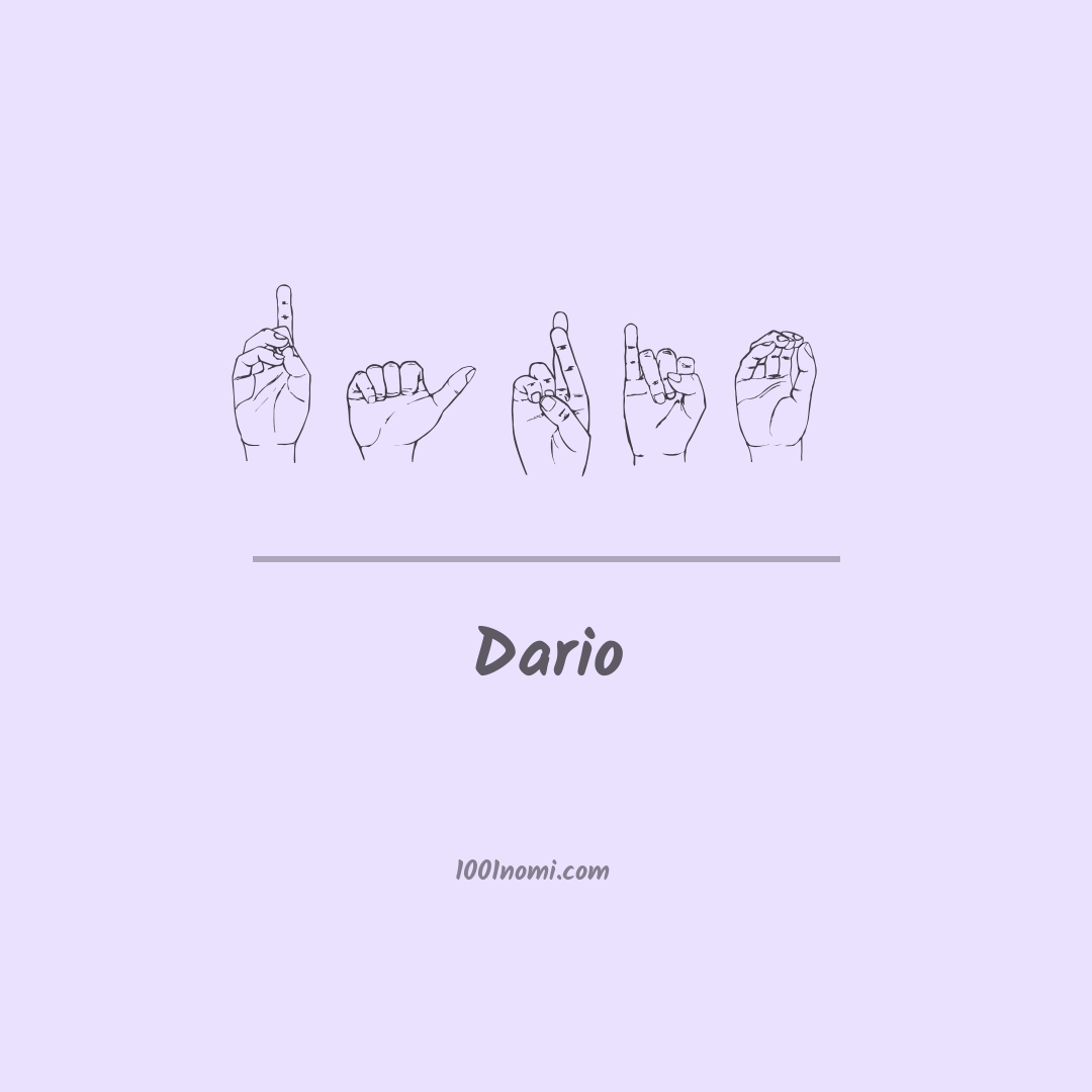 Dario nella lingua dei segni
