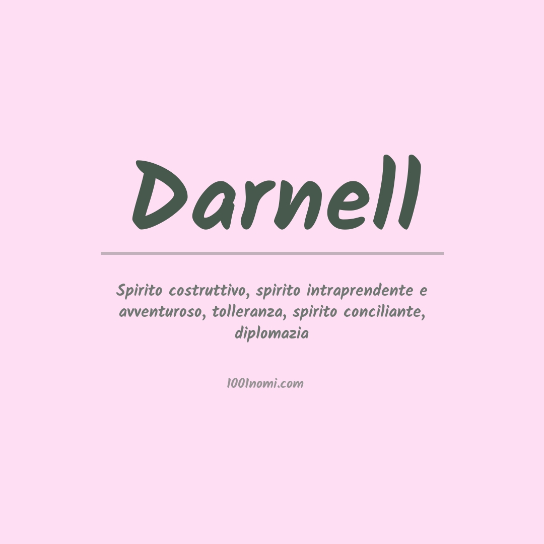 Significato del nome Darnell