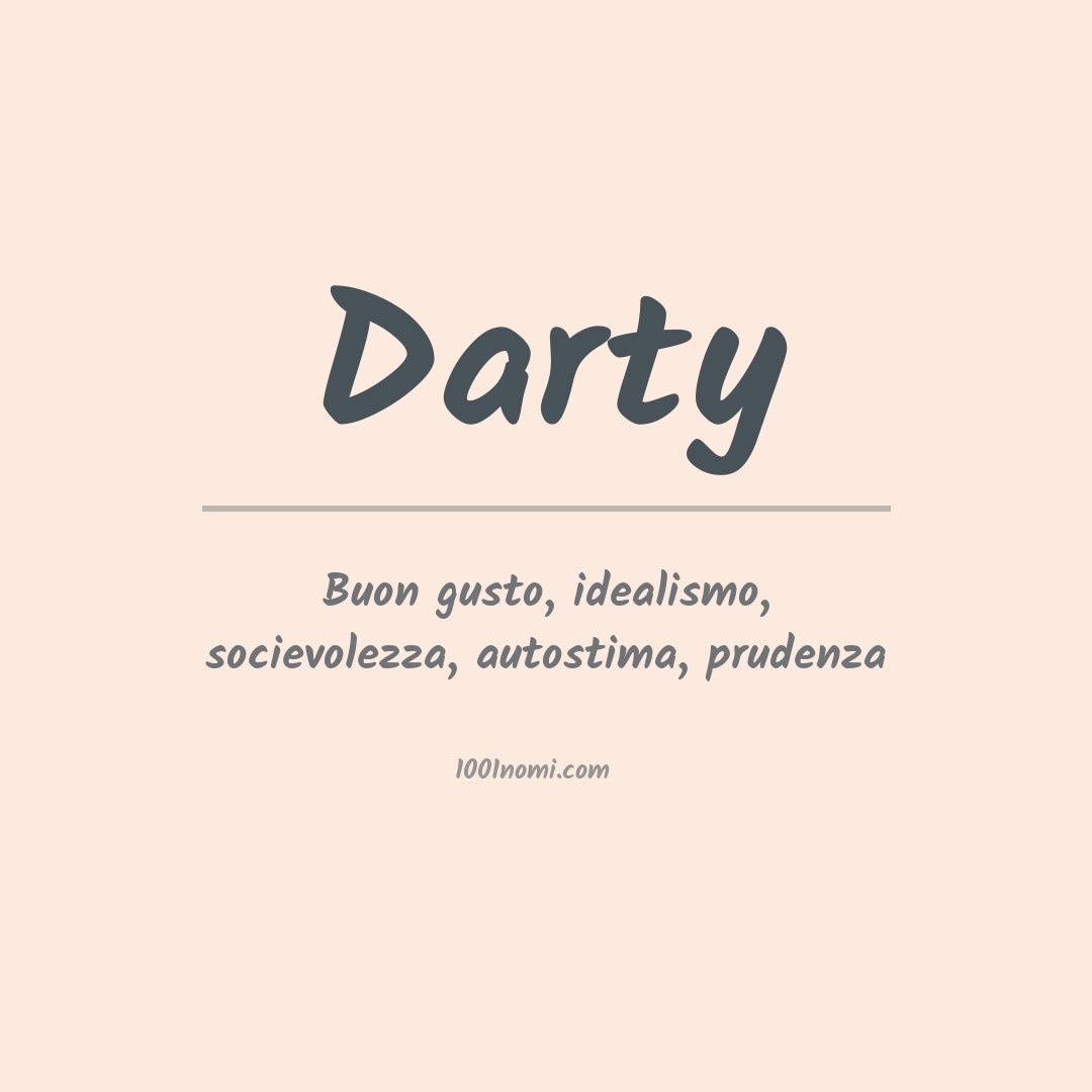 Significato del nome Darty