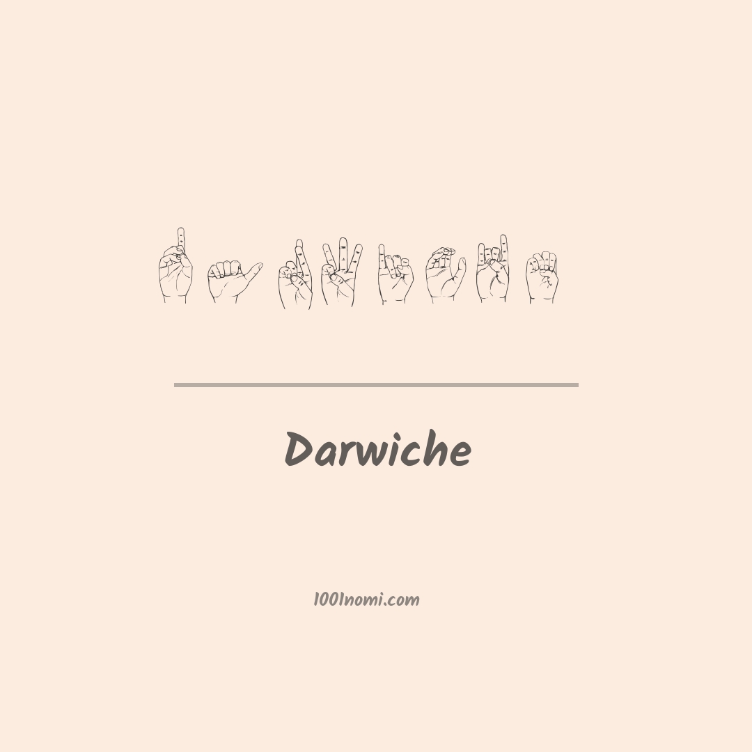 Darwiche nella lingua dei segni