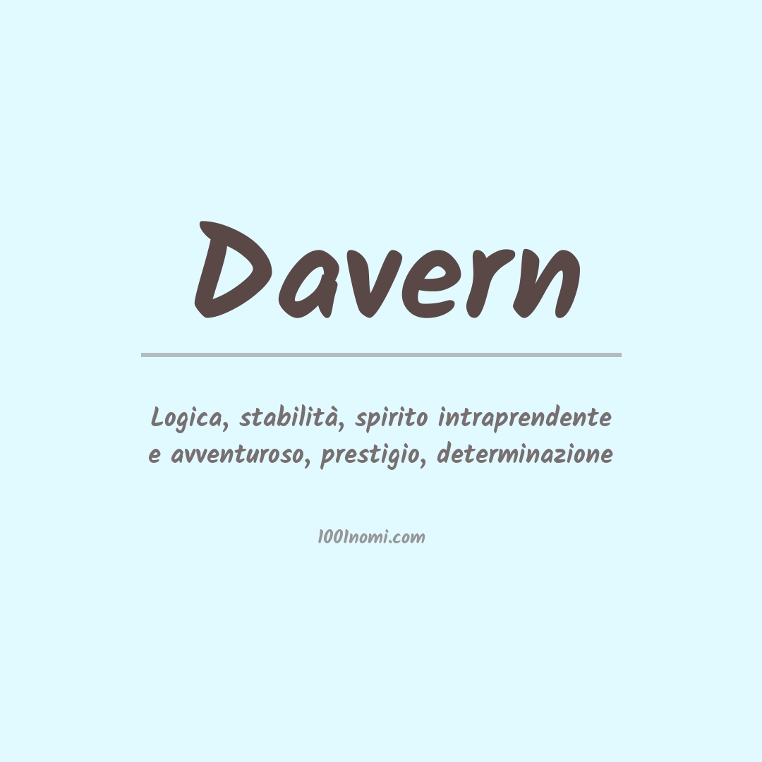 Significato del nome Davern