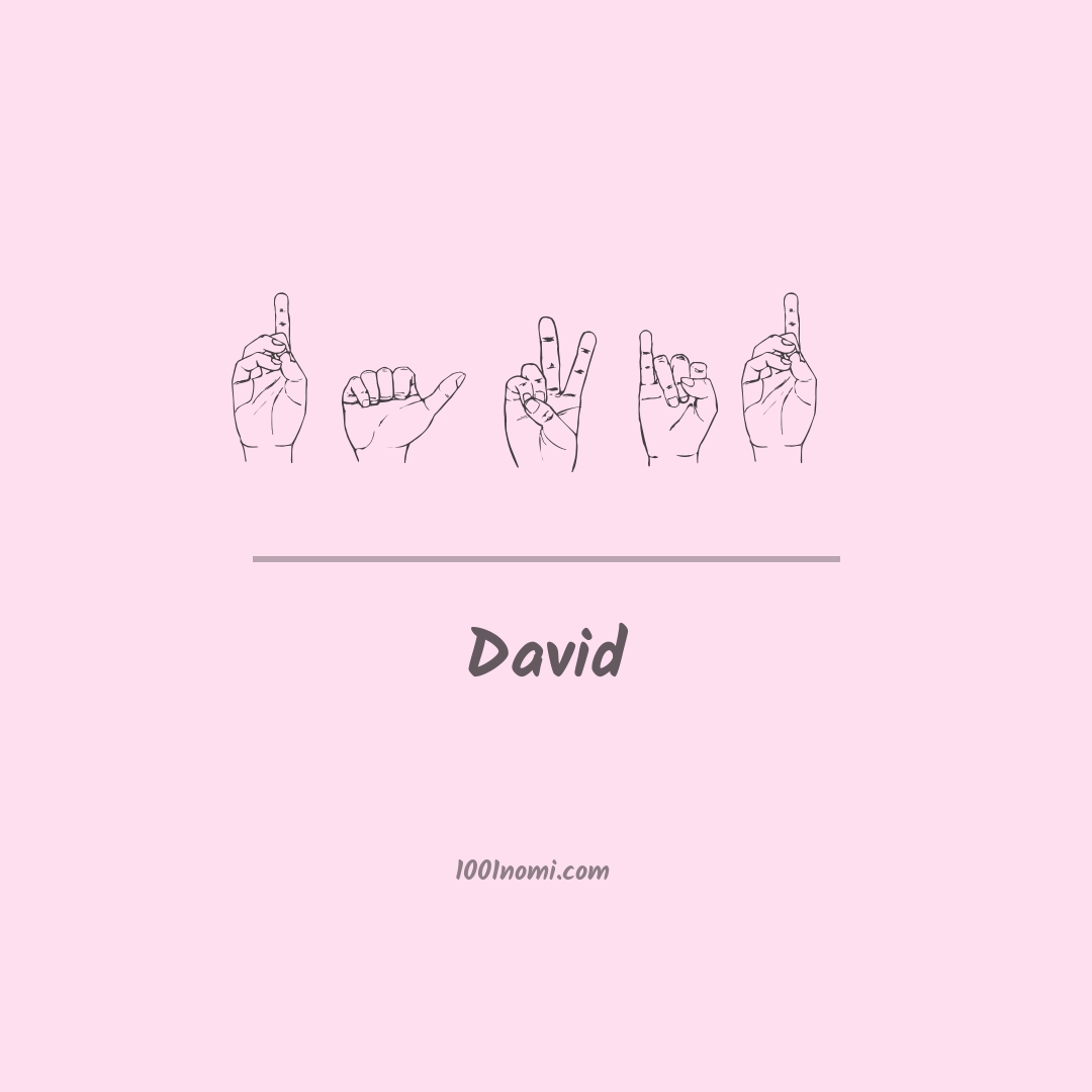 David nella lingua dei segni