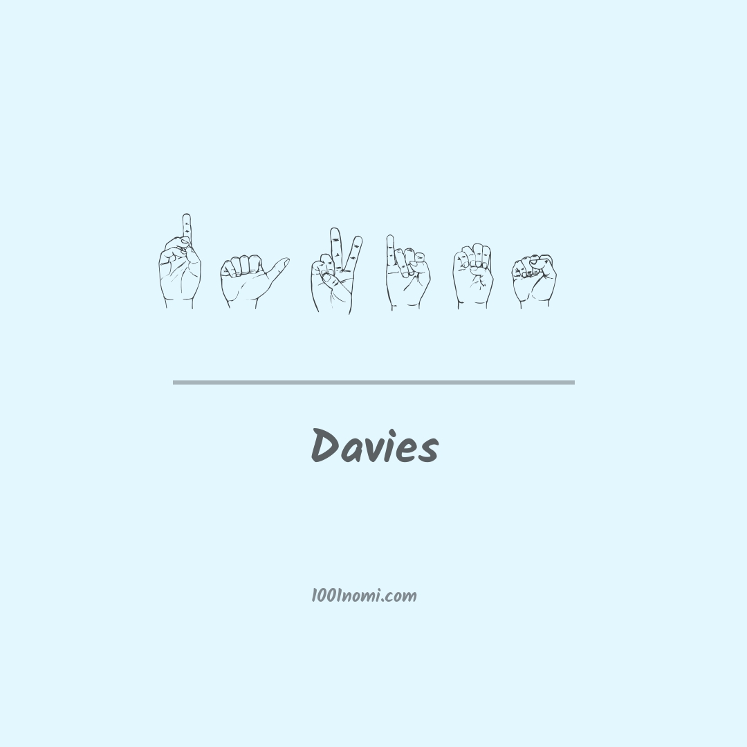 Davies nella lingua dei segni